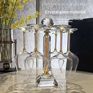 Set di Bicchieri da <span class=keywords><strong>Vino</strong></span> Borgogna di Lusso con Decanter Rotante, Stile Lussuoso, 6-10 Pezzi, Capacità Superiore a 1L, Bicchieri da <span class=keywords><strong>Vino</strong></span> per Casa - Product Image 4