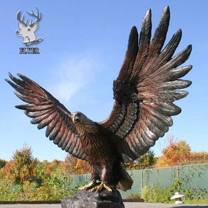 Estatua de Animal de bronce de tamaño real para exteriores, escultura de águila de gran tamaño - Product Image 5