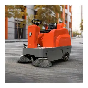 Cleaning Ride-on Farm Industry Battery-powered Electric Airport Runway Road Dust sweeping floor sweeper with 500mm wide brush