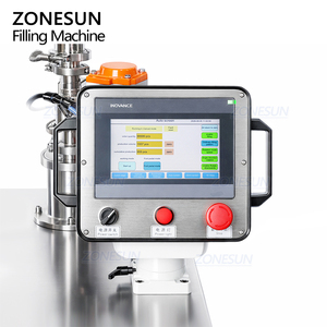 Machine de remplissage semi-automatique ZONESUN ZS-MCS4 à pompe à piston 4 têtes pour crème cosmétique, lotion spirale multicolore - Product Image 2