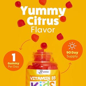 Gomitas Multifuncionales de Vitamina D3 Colecalciferol para Niños, Gomitas Orgánicas de Vitamina D, Biotina, Vitamina D para Niños, Gomitas Energéticas - Product Image 4