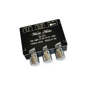 ZK-PT1 Blue Tooth 5.0 Audio Receiver Decoder Stereo Tone <b>Board</b> Volume Controller Treble Bass Tonal Preamp Amp Knob - Product Image 1