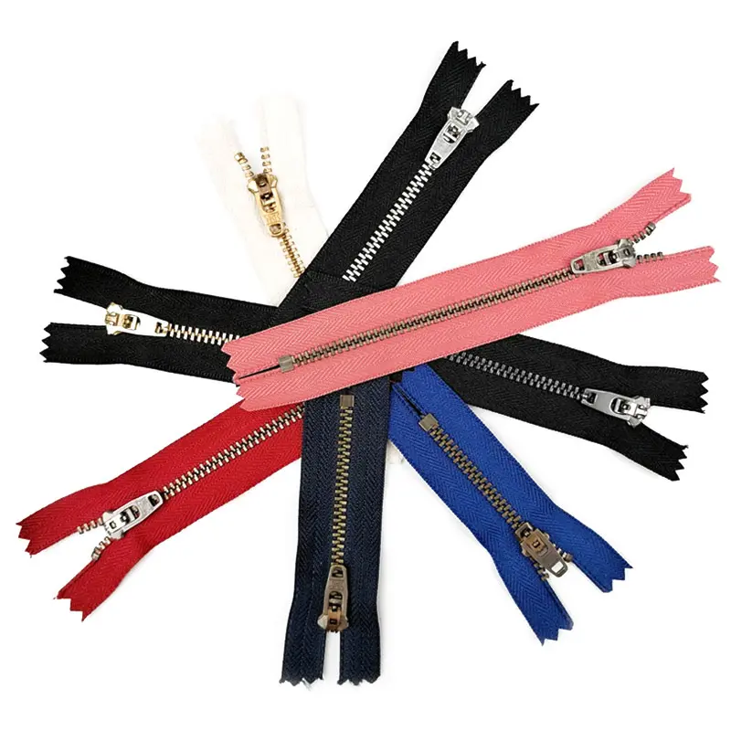 Wholesale customized metal nylon metal close end zipper with special slider