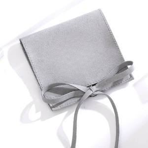 High Quality Envelope Jewelry Pouch Gift Packaging Jewelry Bag with Custom Logo - Product Image 5