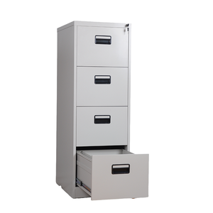 Armoire de classement verticale en acier personnalisable à 4 tiroirs avec serrure pour bureaux, maisons, écoles, cuisines, gymnases et sous-sols - Product Image 3