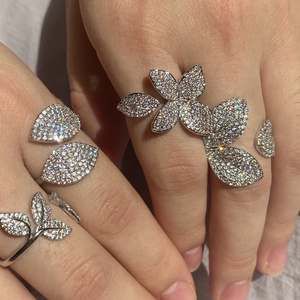 Anillo de mujer Chapado en platino ajustable RAKOL RP2033 - Product Image 3