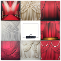 Support de bannière en tissu tendu lavable pour scènes, installation rapide, en aluminium, diverses murs de fond pour banquets et événements