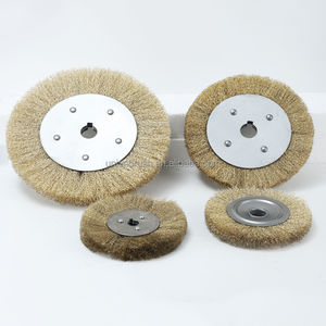 Nouvelle <span class=keywords><strong>brosse</strong></span> personnalisée <span class=keywords><strong>pour</strong></span> le polissage des mauvaises herbes de jardin avec roue en fil d'acier - Product Image 3