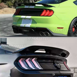 Aileron de coffre arrière style GT500, finition noir brillant / aspect carbone pour Ford Mustang 2015 2016 2017 2018 2019 2020 2021 - Product Image 4