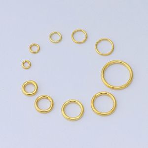 Anneau de jonction ouvert en <span class=keywords><strong>argent</strong></span> sterling 925 plaqué or fin, accessoire pour bracelet et collier, pour fabrication artisanale DIY - Product Image 3