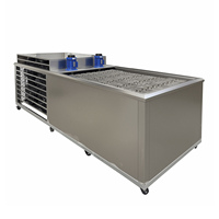 Machine à fabriquer des blocs de glace / briques de glace de haute qualité, refroidissement par air, 2T / 24H, 40 pièces / 4H, 25 kg chacune, fabrication en usine de glace