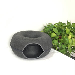 Lit de chat Maison Grotte Doux Chaton Sac de Couchage Feutre Oeuf Étagère Banc Perche Nid Kedi Evi Canapé Petit <span class=keywords><strong>Chien</strong></span> chiot Animal De Compagnie Produit - Product Image 1