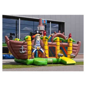 Fabricant de jeux gonflables avec toboggan <span class=keywords><strong>pirate</strong></span>, en bâche PVC de 0,55 mm, qualité supérieure et prix compétitif. - Product Image 1