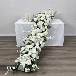 Caminos de Mesa de Flores Artificiales de Seda Hechos a Mano al por Mayor, Color Azul, para Bodas, Día de la Madre, Regreso a Clases y Año Nuevo Chino, Decoración de Pasillos - Product Image 3