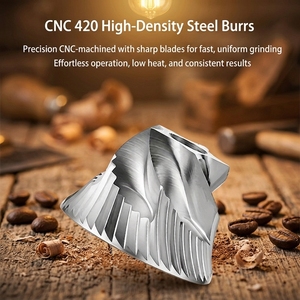 مطحنة قهوة يدوية: تعديل خارجي |   شفرة طحن ستاريوت ستار 6 من الفولاذ المقاوم للصدأ CNC 420 |   مطحنة إسبريسو دقيقة للاستخدام المنزلي والسفر - Product Image 3