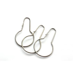 Bán Buôn Kim Loại Mạ Kẽm Rèm Tắm Treo Khóa Treo Bầu Móc Rèm Móc Vòi Hoa Sen Rèm Vòng Phụ Kiện - Product Image 2