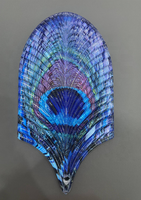 Brique de verre transparente texturée effet glace, décoration suspendue, ornements en verre, cloison décorative pour la maison