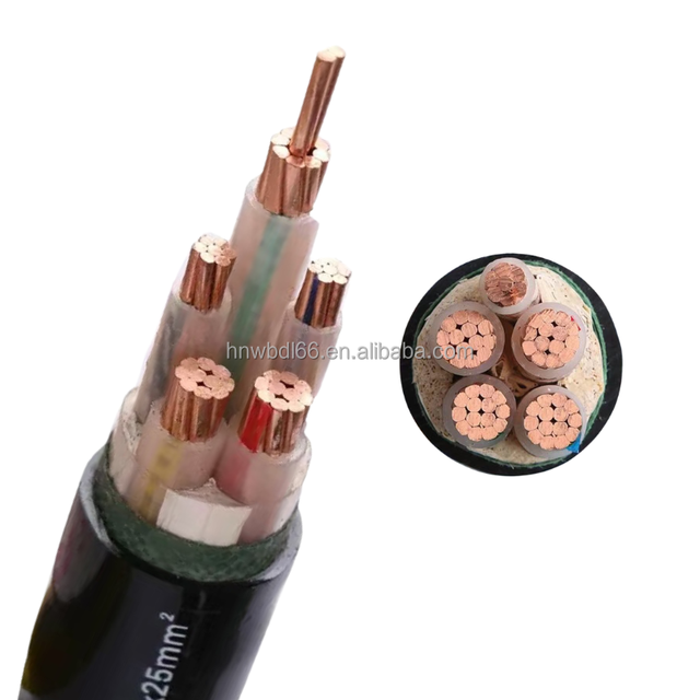 WDZ-YJY 0.6/1kV Industrial Flame Retardant Low Voltage Power Cable 4*120mm +2*70mm Copper XLPE Insulated LSZH Sheathed IP68