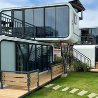 Maison préfabriquée en conteneur, type Apple Cabin, de haute qualité, portable, maison modulaire moderne, petite maison préfabriquée en acier