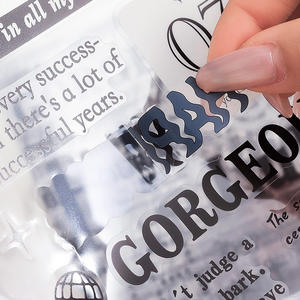 Paquete de 20 Hojas de Pegatinas Autoadhesivas para Cuaderno Speech Zone, Pegatinas de Película Cortada en Inglés - Product Image 4