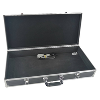 Étui rigide pour guitare en aluminium personnalisé Noir Équipement Instrument de musique Étui de vol