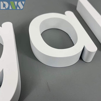 Lettres en acier inoxydable peintes en blanc, antirouille, panneaux publicitaires en acrylique, taille personnalisée, utilisation en extérieur, montage mural