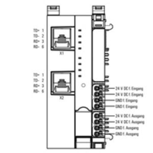 Acoplador de Bus de Campo de E/S Remotas UR20-FBC-PN-IRT-V2 2566380000 - Product Image 3