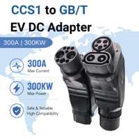 Adaptateur CCS1 vers GBT DC 300A 1000V, convertisseur de station de charge rapide pour véhicules électriques chinois