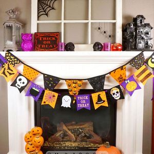 Bandera Rectangular Impermeable de Poliéster con Diseño de Halloween, Impresión Digital Personalizable, Diseños Espeluznantes para Fiestas/Compras - Product Image 3
