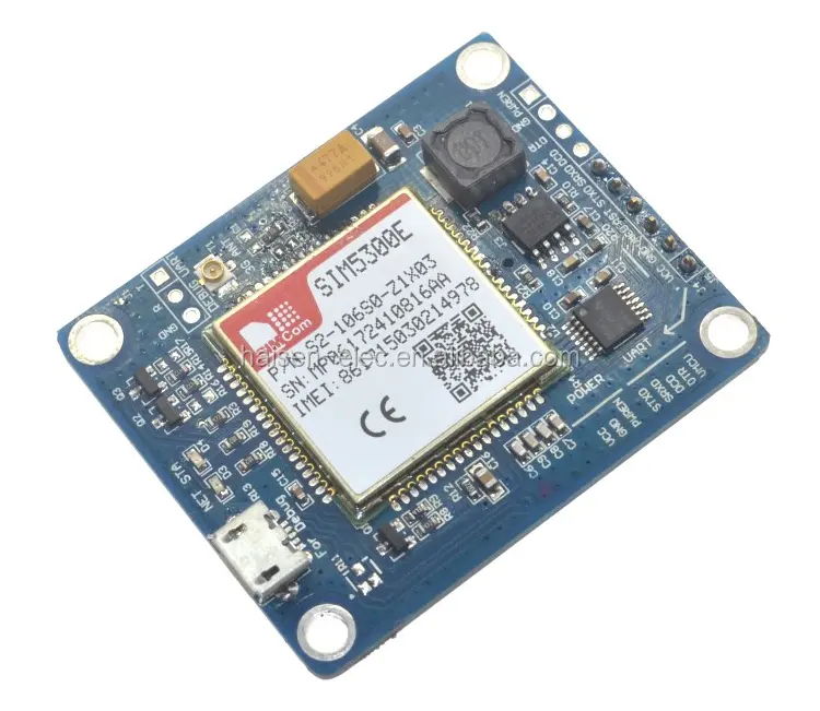 SIM5300E 3G para placa de desarrollo, placa de adaptación de la Dual-banda HSPA WCDMA GSM GPRS GPS SMS datos con antena PCB SIM5300