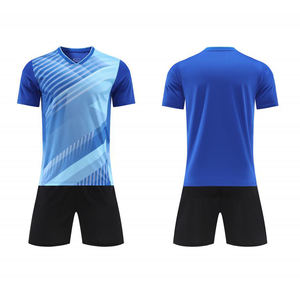 Camiseta de fútbol con nombre y logotipo personalizados, camiseta de fútbol de cuello redondo transpirable, camisetas en blanco, camiseta de fútbol de secado rápido - Product Image 1