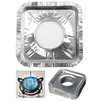 Feuilles de protection en aluminium anti-graisse pour brûleurs de cuisinière à gaz