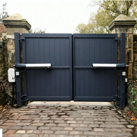 Portail d'entrée en aluminium sur mesure, portail de villa anti-rouille, portail de sécurité extérieur pour maisons