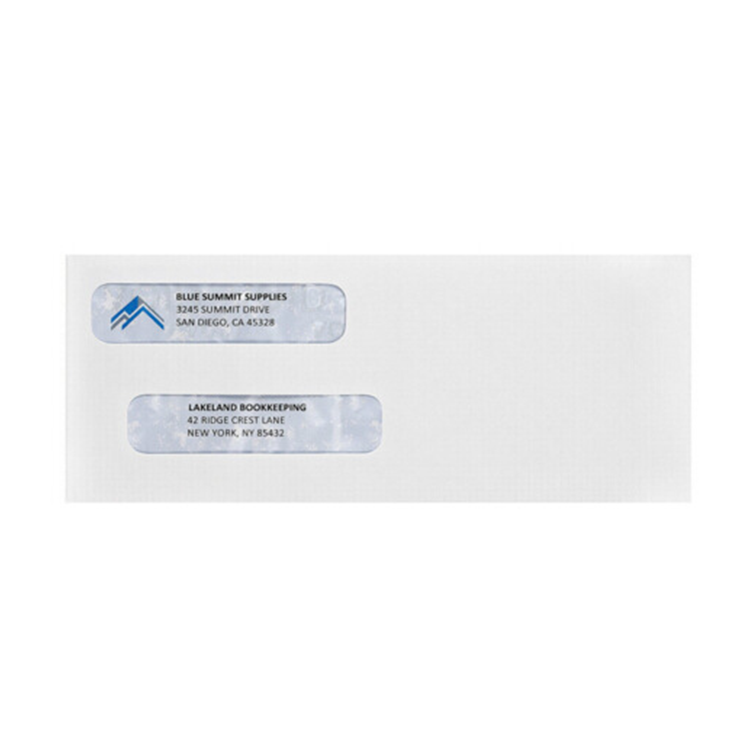 Double window envelope address template tourspassa