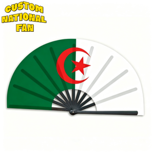 Éventails pliables en gros avec drapeau national personnalisé, éventails portables de haute qualité pour les matchs sportifs et les événements en plein air - Product Image 1