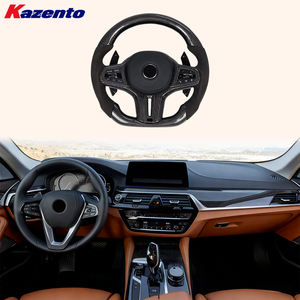 Volant pour <span class=keywords><strong>BMW</strong></span> Série 5 G30 18-24, carbone <span class=keywords><strong>Alcantara</strong></span> et palettes de changement de vitesse - Product Image 1