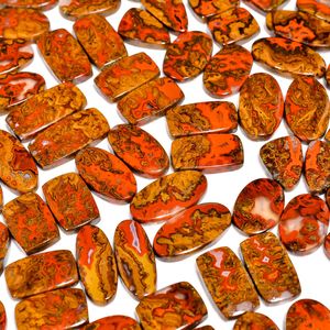 ตะเข็บธรรมชาติอาเกต Cabochon คู่ผสมรูปร่างและขนาดตะเข็บโมร็อกโกอาเกตคู่พลอยหลวมขนาดเล็กที่มีอยู่ - Product Image 4