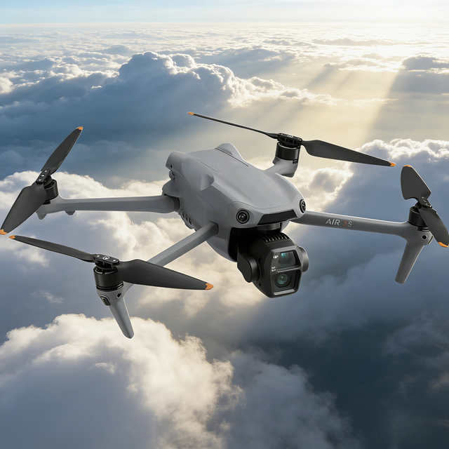 Second-hand DJ Air 3S Fly More Combo with Dual 4K Camera Drone, 45min Flight, O4 FPV, Night Obstacle Avoidance