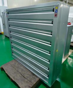 พัดลมดูดอากาศแบบแกนอุตสาหกรรมขนาด 900~1220 มม. มอเตอร์ EC 380V 0.37kW 19000CMH ติดผนัง ออกแบบมาเพื่อดูดอากาศปริมาณมากและ R - Product Image 1