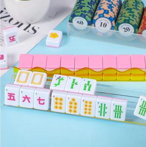 Estante de Mahjong de Acrílico Transparente con Diseño de Ondas para 4 Jugadores, Juego de Mahjong Moderno y Portátil - Product Image 2