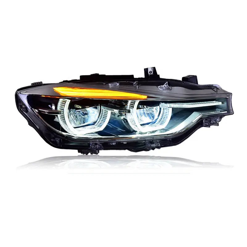 YH-LED Angel Eyes Lampu Depan untuk BMW, F30, F35, 318, 320, 325, 328, 330, 335, 2013-2015 Tahun, Asli