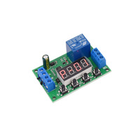 Module de relais temporisé 5V/1V/24V pour l'activation/déactivation retardée, avec fonction de chronométrage cyclique, d'isolation par impulsions et de comptage de déclenchements