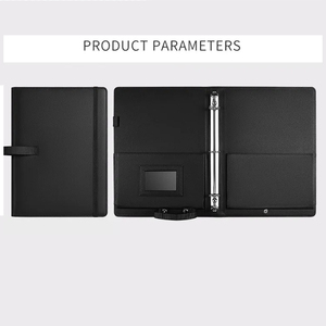 Suministros de oficina Tamaño <span class=keywords><strong>A4</strong></span> Cartera de negocios de cuero PU Carpeta de archivos Bolsa de documentos de <span class=keywords><strong>3</strong></span> anillos - Product Image 4