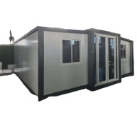 Maison préfabriquée modulaire extensible à double aile, directement de l'usine, pour hébergement commercial