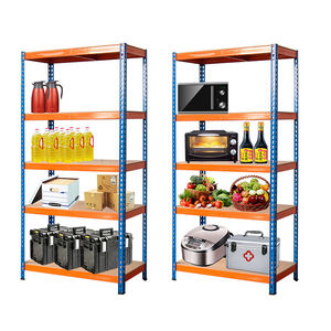 ボルトレス鋼棚コーナー棚ユニット頑丈な金属フレーム収納棚 - Product Image 5