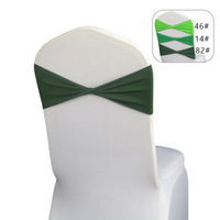 Spandex Stretch Chaise Ceintures Arcs Élastique Couverture De Chaise Bandes Cravates Sans Boucle pour Réception De Mariage Banquet Événement