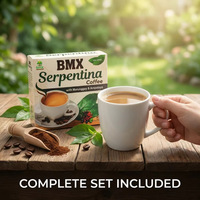 Café instantané BXM Serpentina pour le commerce transfrontalier d'Asie du Sud-Est, aux feuilles de Moringa, melon amer, café blanc, épices et herbes