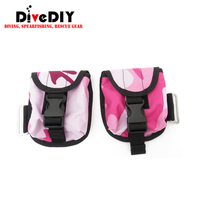 Pochette de plongée pour lest de 5 livres, multi-camouflage et couleur unie, sac de lest à fixation sur ceinture pour la plongée libre et la pêche sous-marine
