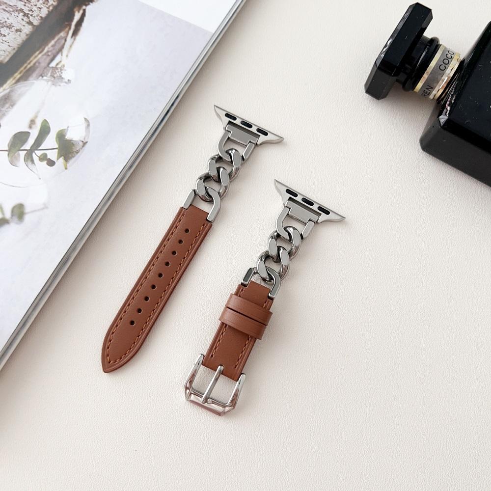 1# Brown-silver buckle