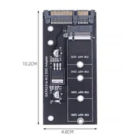Adaptateur de carte convertisseur M.2 NGFF SSD vers SATA 3 3.0, protocole B & M Key, pour disques SSD 2230 2280 2242